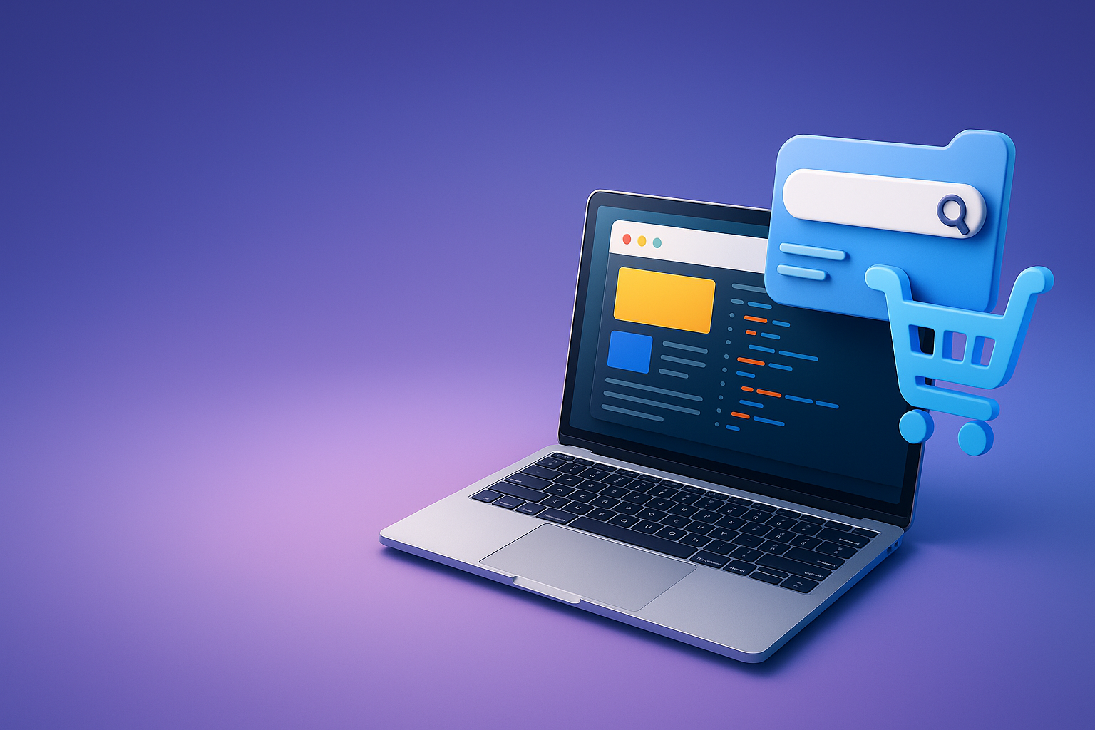 Ecommerce website developer building WooCommerce online store architecture